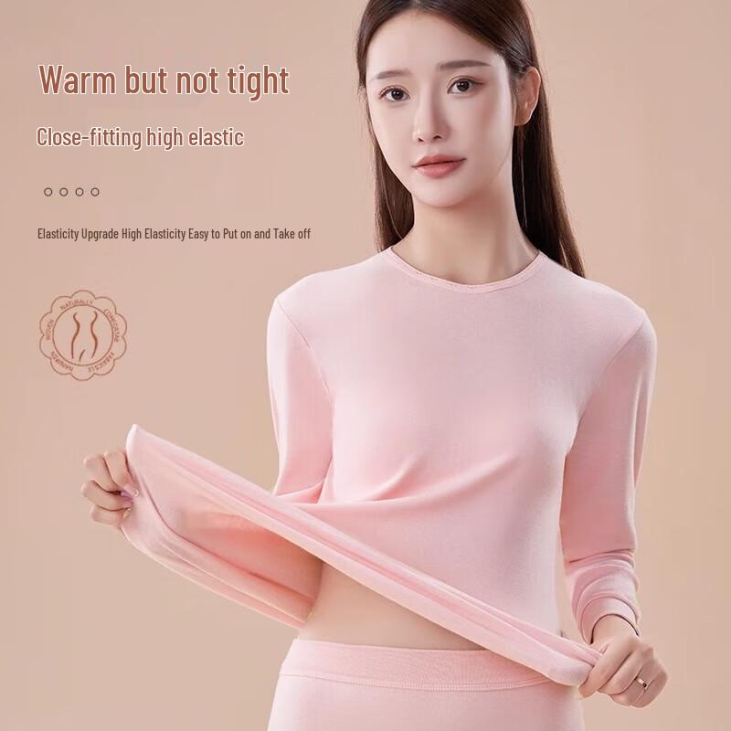 LANGSHA Women's 100% Cotton Thermal Underwear Set
