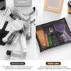 Nylon Black Mesh Washbag Portable Storage Bag Lipstick Makeup Organizer Simple Travel Makeup Bag