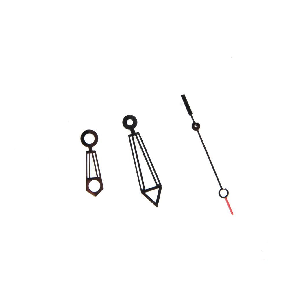 Black Watch Hands Hour Minute Second Pins Needle Pointer Repalcement Parts For ETA 2824-2 Watch Movement