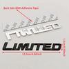 New 3D Metal Chrome Car Styling Logo LIMITED Emblem Badge Limited Edition Trunk Body Sticker Decal Fender Emblem Auto Accessory