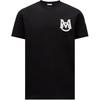 Letter Patch Pullover Crew Neck Short Sleeve T-Shirt Men T-Shirts Black J2-091-8C00021-8390T-999