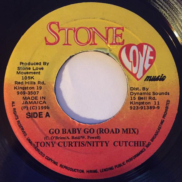 

7-дюймовая пластинка ТОНИ КЕРТИС NITTY CUTCHIE Go Baby Go Road Mix НИКАКОЙ STONE LOVE MUS 1996 Ямайка Регги Ска Даб Б/У