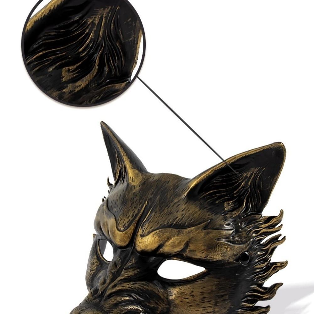 Half Face Masquerade Mask Animal Cosplay Mask Creative Halloween Mask  Women