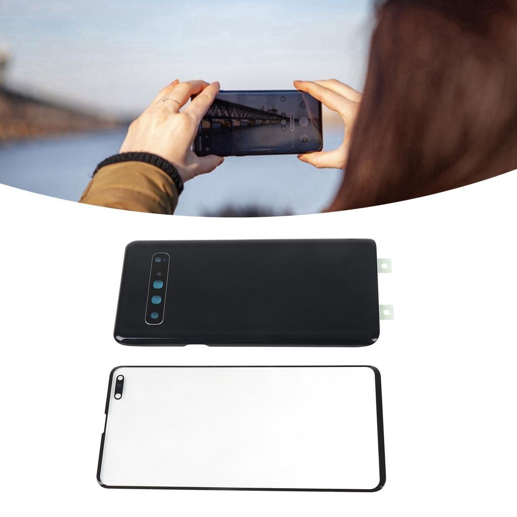 Back Glass Replacement and Front Outer Lens Glass Screen with Camera Lens Tape Parts Repair Tools for S10 5G