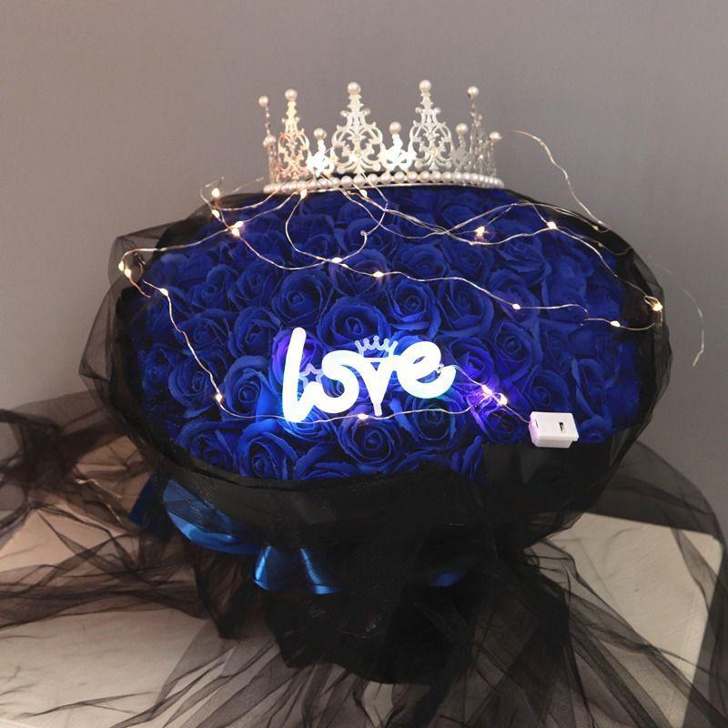 

Букет из вечных мыльных роз: Подарок на День святого Валентина и День рождения для партнера или лучшего друга - 99 романтических роз