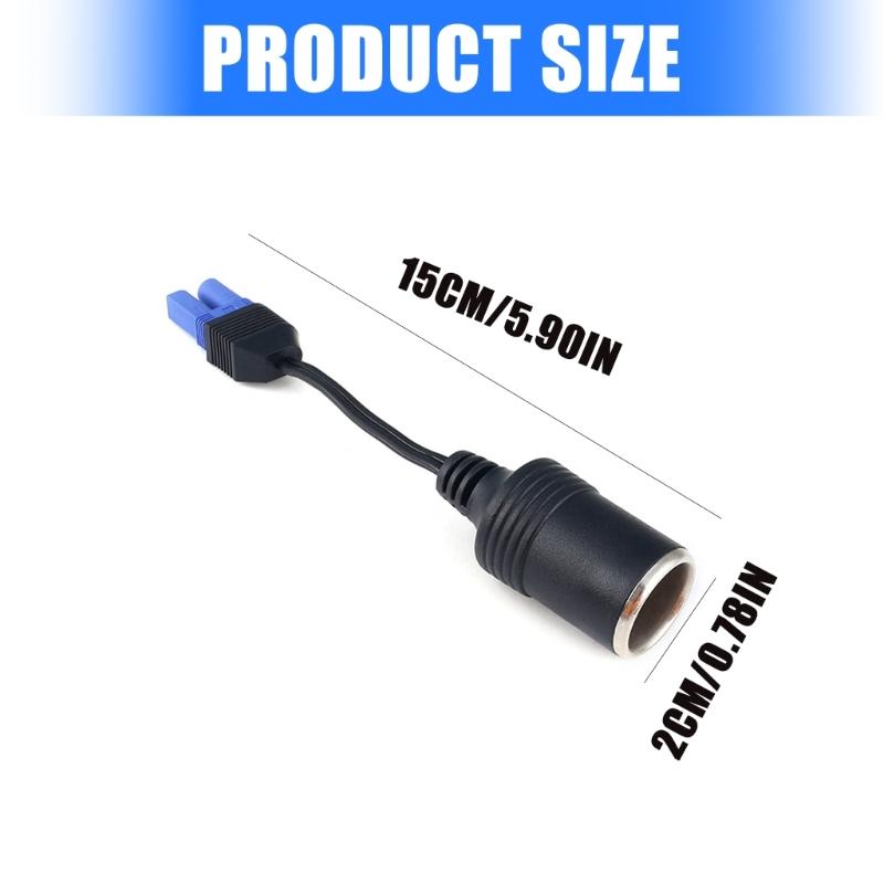Multipurpose EC5 to Cigarettes Lighter Power Adapter for Automotive Use Car Emergency Starting Power Adapter