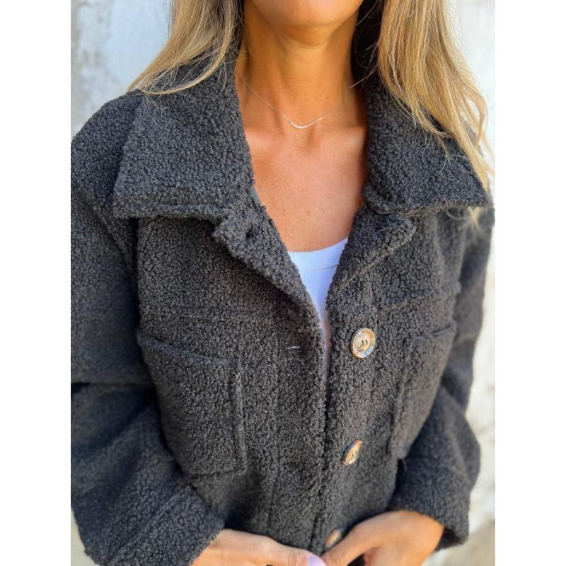 New Style - Single-breasted Lapel Lamb Fur Jacket