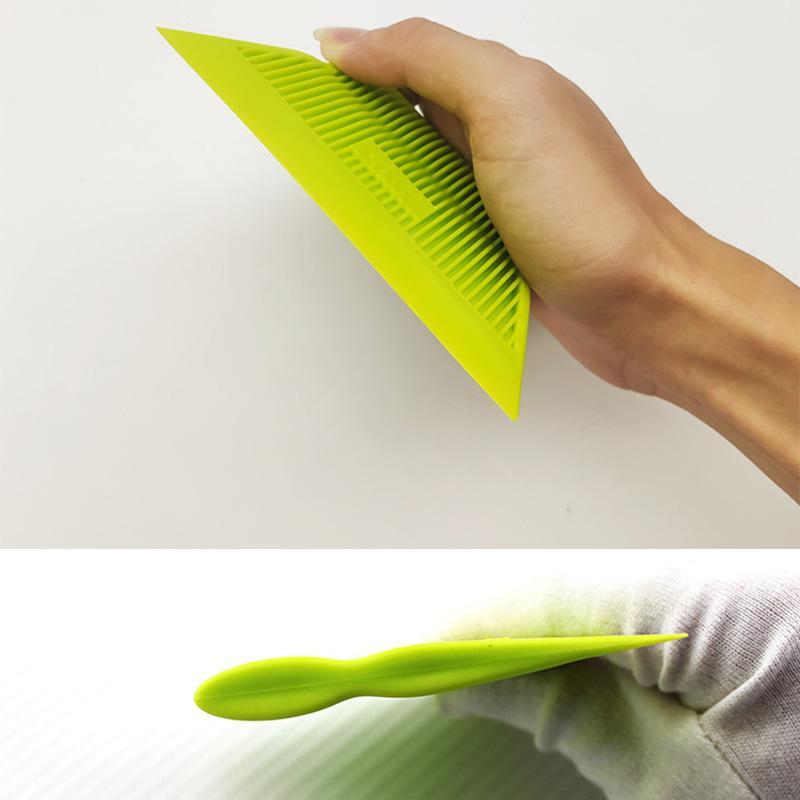 1 Stück trapezförmiger, mittelweicher Rakelschaber für die Fahrzeugvollverklebung/Fenstertönung/Tapeteninstallation, Werkzeug zur Fahrzeug-Vinylfolienverklebung