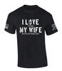 Patriot Pride Mens Patriotic T-Shirt I Love My Wife Funny Guns American Flag