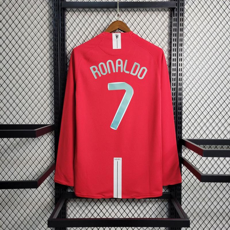 Königliches M Fußball Retro Langarmtrikot, Fußballtrikot Verein AC bar S Aufdruck einteilig.