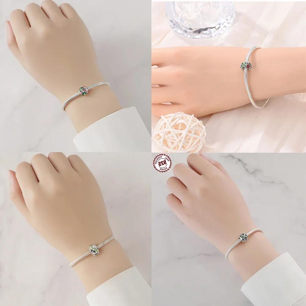 Kupferanhänger Niedliches Tier Kletterfrosch Anhänger Blau Grün Passend für Original Armband Damen Armband Geschenk