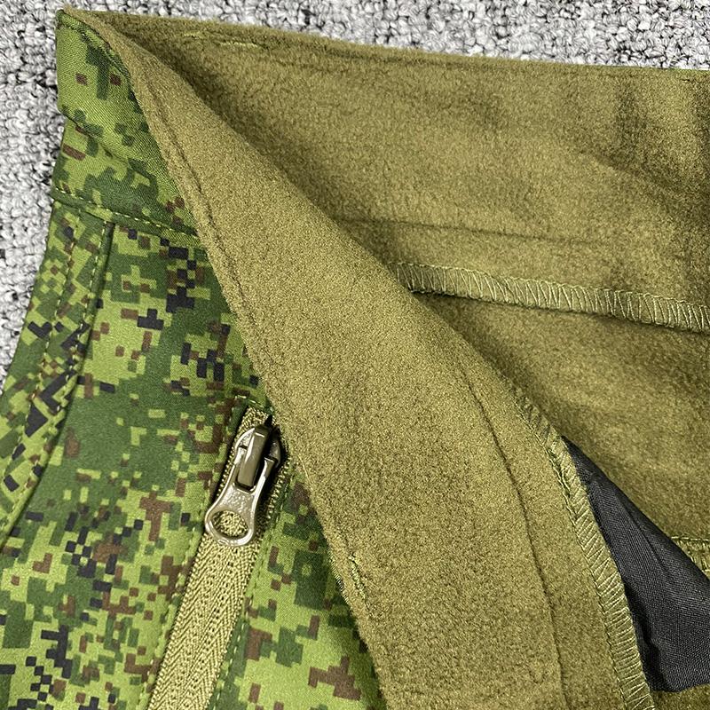 Men's Tactical Cargo Pants Camouflage Military Fleece Army Combat Trousers Waterproof Working Softshell Airsoft Korean Pants