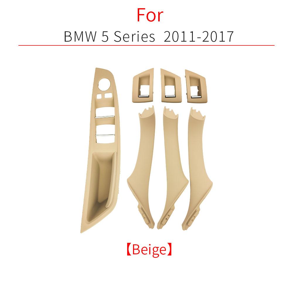 For BMW F10 F11 Car Inner Handle Interior Door Panel Driver's Window Switch Frame Storage Box Sets for BMW 5 Series 520 528 535
