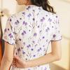 2024 Spring/Summer Elegant Retro Double-Layer Silk & Linen Short-Sleeve Cheongsam Dress