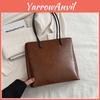 Vintage Retro European Style Bucket Bag Pu Shoulder Handbag For Women With Phone Pocket And Id Slot