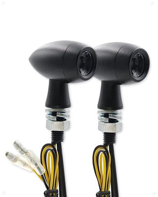 BAR AUTOTECH LED Motorcycle Turn Signal, Cannonball Type, Aluminum Alloy, Ultra Small, E-Mark, Waterproof,