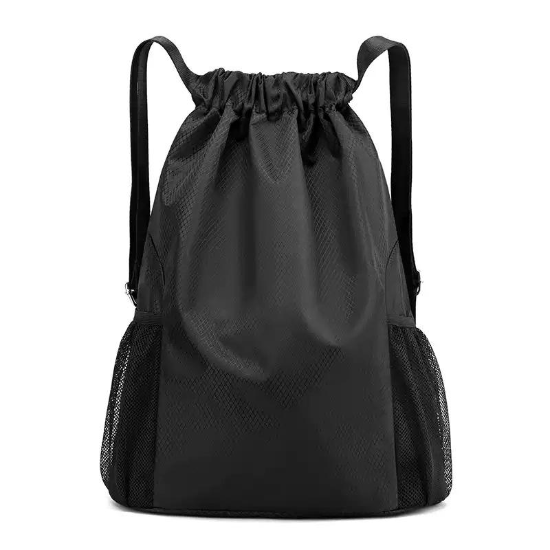 Custom Logo Drawstring Backpack for Travel, Sports, Gym, Hiking, Football & Basketball