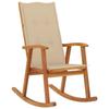 VidaXL Rocking Chair with Cushions Solid Acacia Wood