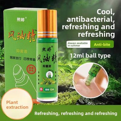Anti-Sommer Erfrischend Schwindelhemmend Schlafhemmend Mückenabweisend Große Flasche Roll-on Typ Windöl-Essenz