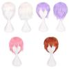 Cos Short Black Cosplay Wig With High Temperature Silk For Anime Costumes