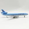 Maßstabsgetreues Flugzeug 20cm MD11 Koreanisches Flugzeug Diecast Legierung Metall Flugzeug Spielzeug MD-11 Flugzeug Spielzeug für Jungen mit Ständer Modell für Geschenk
