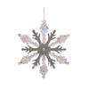 Christmas Clear Acrylic Hanging Ornament Glitter Snowflake Butterfly Reindeer Dancing Girl Tree Angel Wing Key Wreath Xmas Hanging Decoration