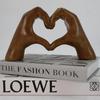 Love Heart Hand Sculpture Heart Shaped Hand Decor Heart-shaped Gesture Resin Sculpture Statue Home Office Decoration Love Heart