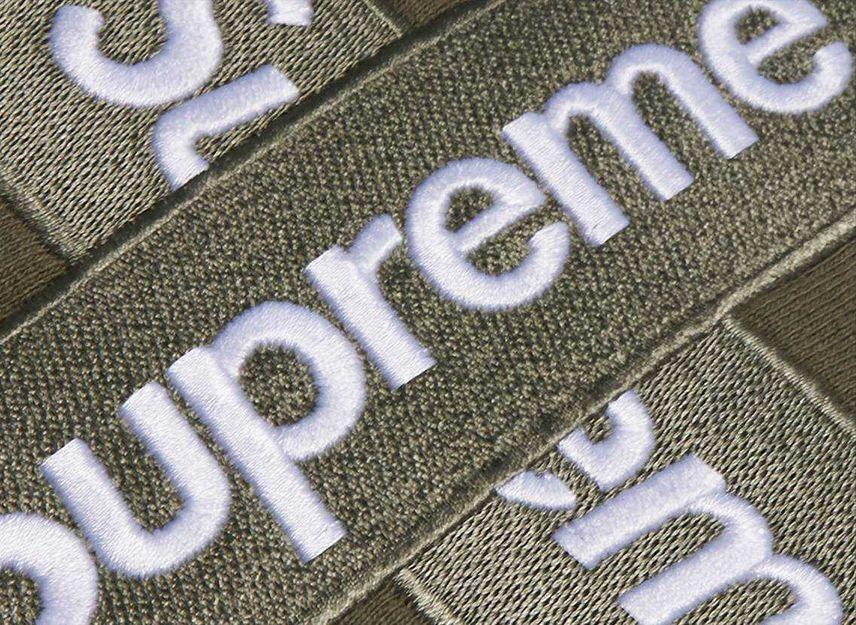 Supreme Cross Box Logo Hooded Sweatshirt Light Olive