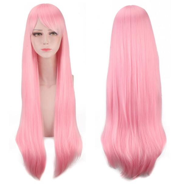 

80 см Синий Розовый Длинный Парик Косплей Re:Жизнь в другом мире от нуля Rem Ram костюм термостойкие синтетические волосы женские парики One Size розовый