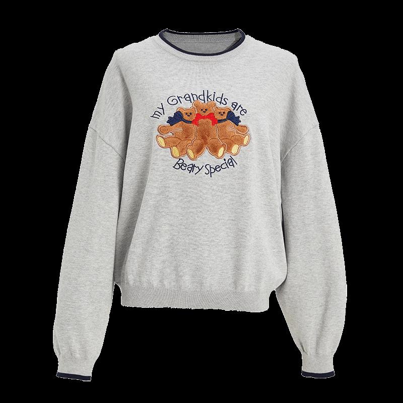 Women's Fashion Embroidered Long Sleeve Sweater