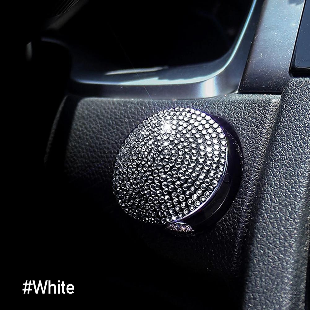 Aprindere mașină Onekey Start Stop Buton comutator Buton Capac de protecție Decorare auto Interior Stras Accesorii motor