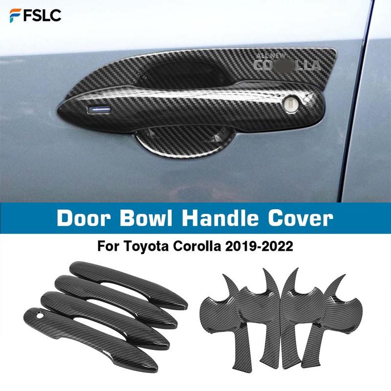 Car Decoration Door Bowl IHandle Cover For Toyota Corolla - Carbon Fiber Cars Accessories Exterior Styling