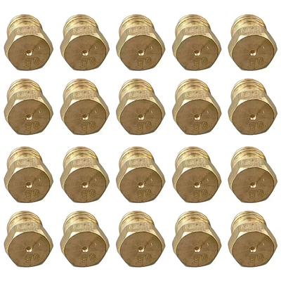 20x Nozzles Propane Burner Orifice Kit For LPG Burner Nozzle Replacement Parts Cooling  Air Fireplaces Stoves  Accessory