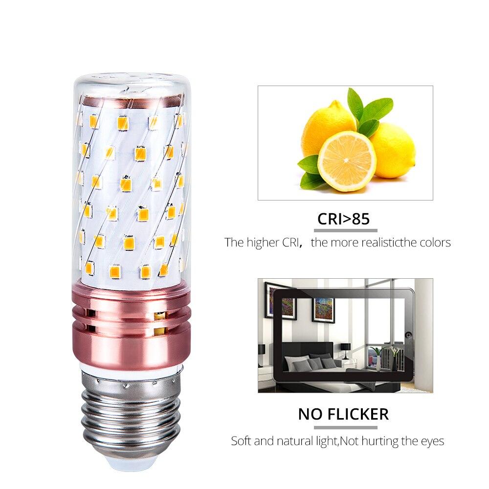 E27 LED Bulb 12W 16W LED Light Bulb 220V Corn Light High Brightness Chandelier Candle Home Decoration