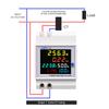 TOMZN 6IN1 Din Rail AC Monitor 110V 220V 100A Voltage Current Power Factor Active KWH Electric Energy Frequency Meter VOLT AMP