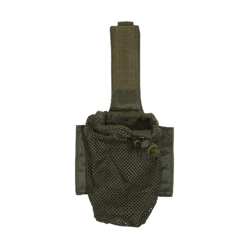 Outdoor Cycling Water Bottle Pouch Tactical Molle Holder Storage Bag Foldable Mesh Water Bottle Sleeve Bag for Backpack