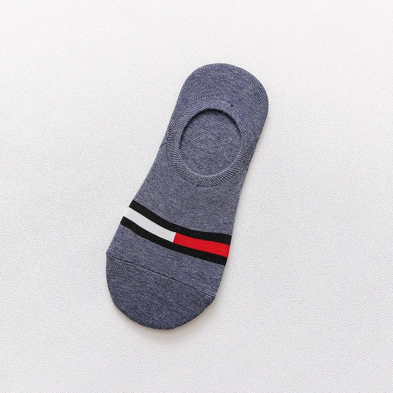 5 Pairs/5 Colors Spring Summer Love Bear Cotton Men Women Thin Breathable Leisure Boat Socks Silicone Invisible Ankle  New