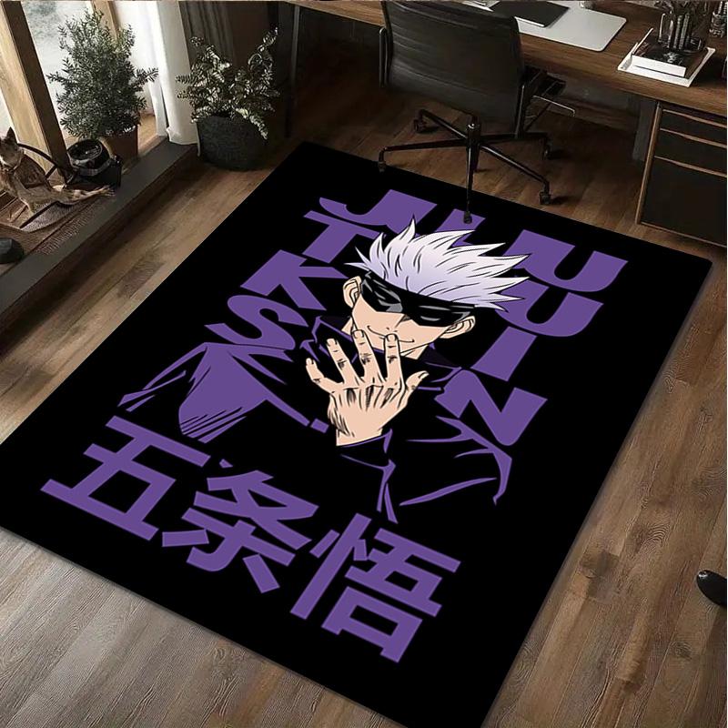 Gojo Satoru Rug - Home Carpet Office Decorative Carpet For Living Room Bedroom Door Mat Floor Rug Computer Chair Area Rug