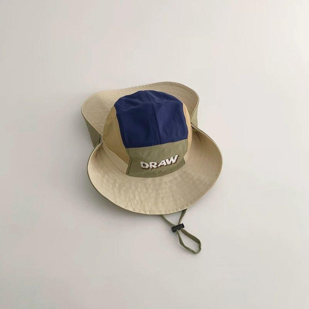 Summer Children Fisherman Cap Waterproof Outdoor Sunscreen Hat Ins Boys Girls Bucket Cap Kids