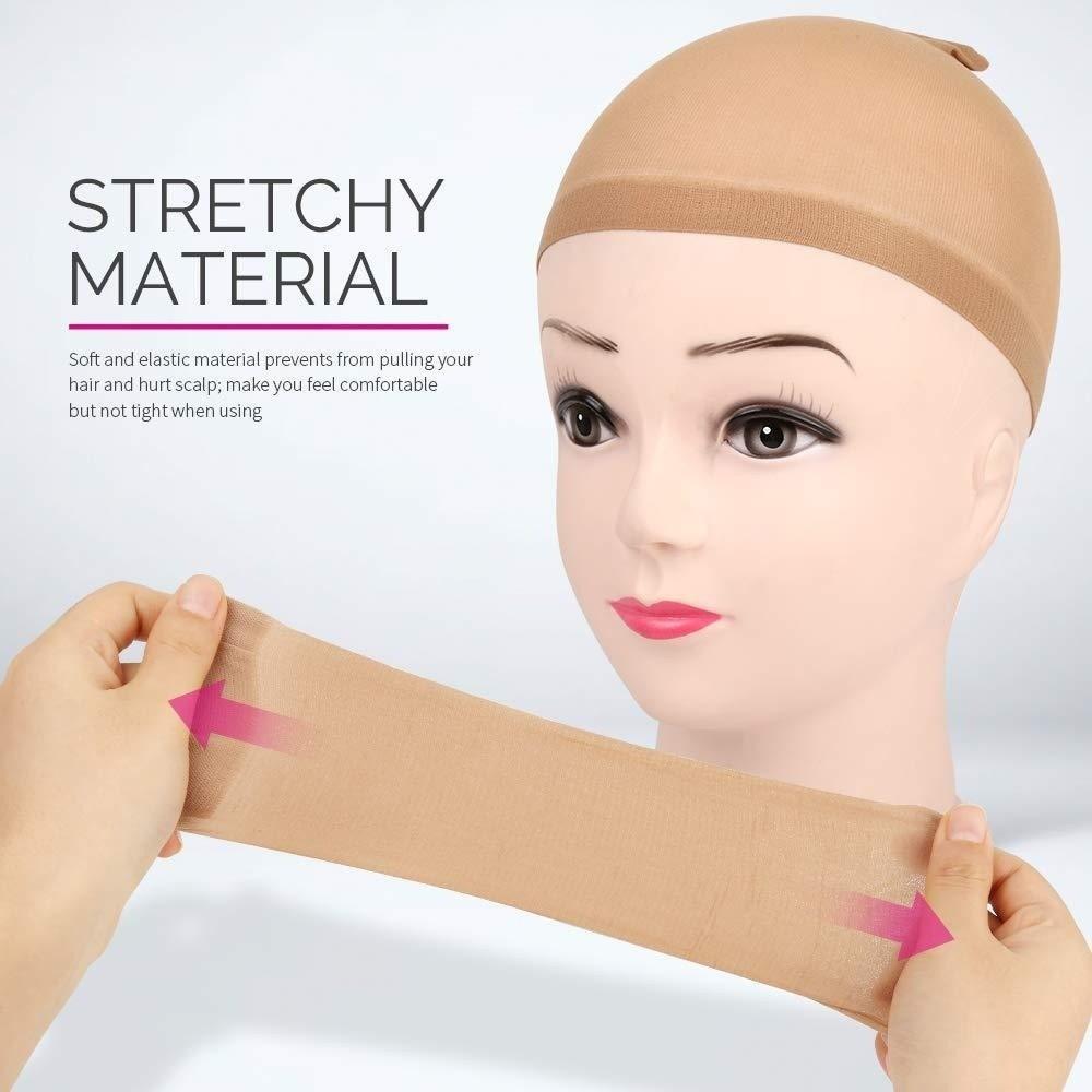 2 Pieces Multicolor Wig Cap Stretchy Nylon Stocking Wig Caps High Quality Nylon Wig Caps Women&Men