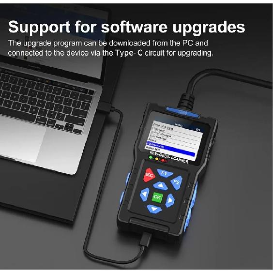 OBD2 Car Scanner Diagnostic Tool Check Engine Fault Code Reader Mode 6,Mode 8 & I/M 24-inch Screen Diagnostic Scanning Tool