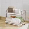 2-Tier Carbon Steel Dish Drying Rack