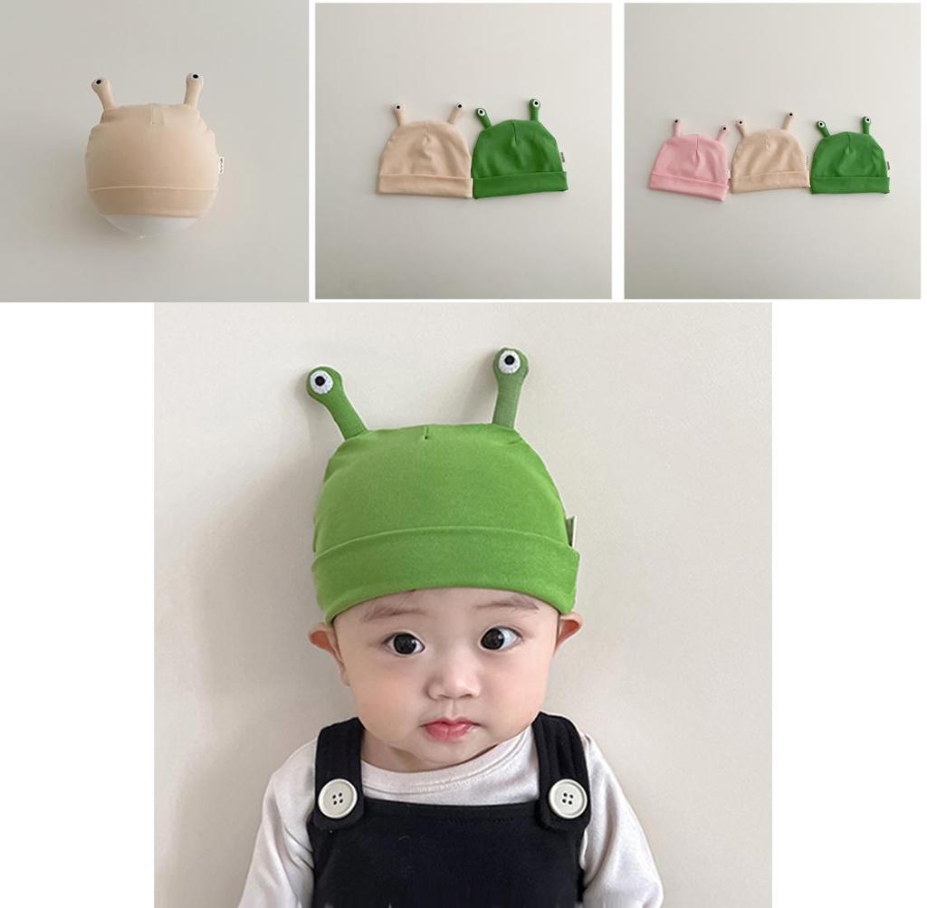 Мила бавовняна шапочка для новонародженого малюка Весняно-осіння тонка дитяча шапочка 0-3 місяці Унісекс