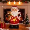 Lighted Christmas Decoration Vintage Resin Snowman/Santa/Penguin Figurine with LED Light for Holiday Winter Table Centerpiece
