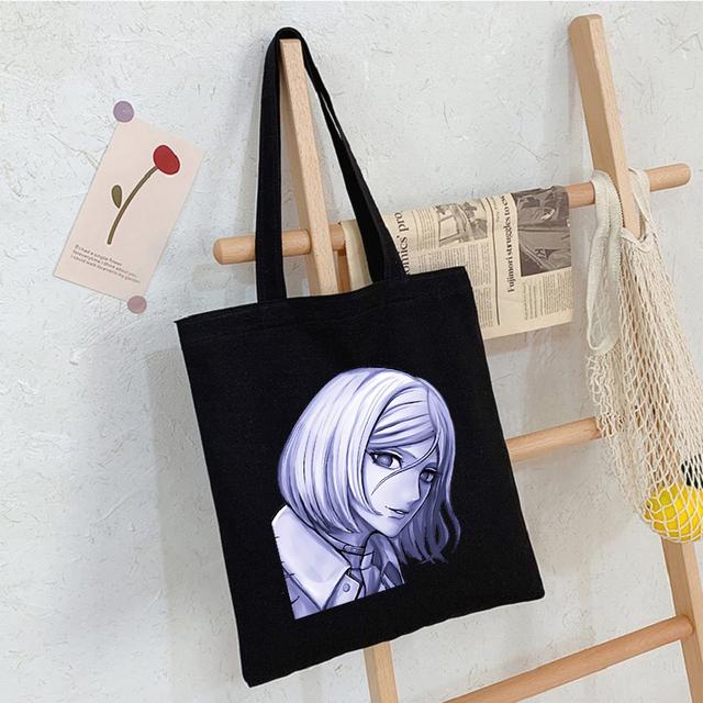 Akudama Drive Killer Japanische Anime-Leinentasche, Shopper, große Kapazität, modische Damentasche, Vintage-Handtaschen, klassische Umhängetasche