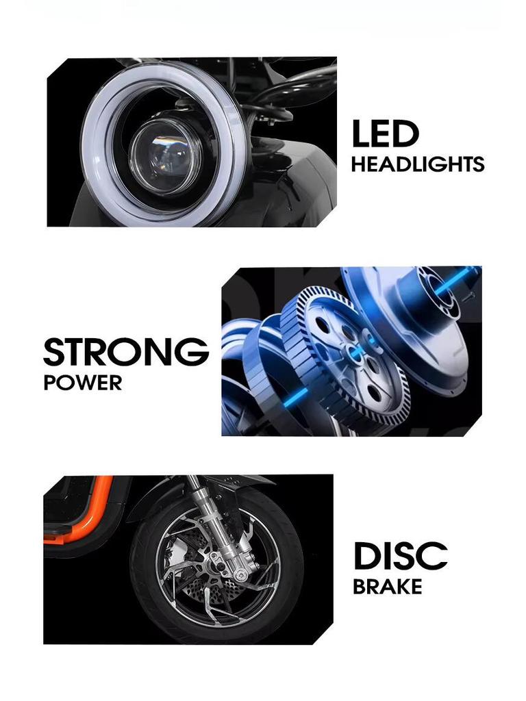 U2 Electric Commuter Motorcycle: Two-Wheeled Vehicle with Lithium Battery