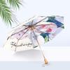 Three-Fold Double-Layer Chinese Style High-End Umbrella - Sunshade, Sunscreen, Rain & Shine, Anti-UV Protection