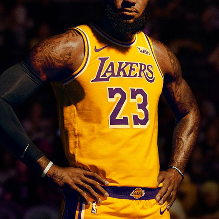 Men's Nike X Nba Kids Los Angeles Lakers Lebron James Icon Edition Swingman Jersey