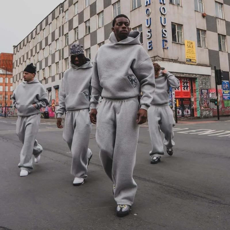 ROADVIBE Fashionable Street Style Embroidered Sweatpants Autumn Winter Casual Pants Versatile Personality Couple's Pan