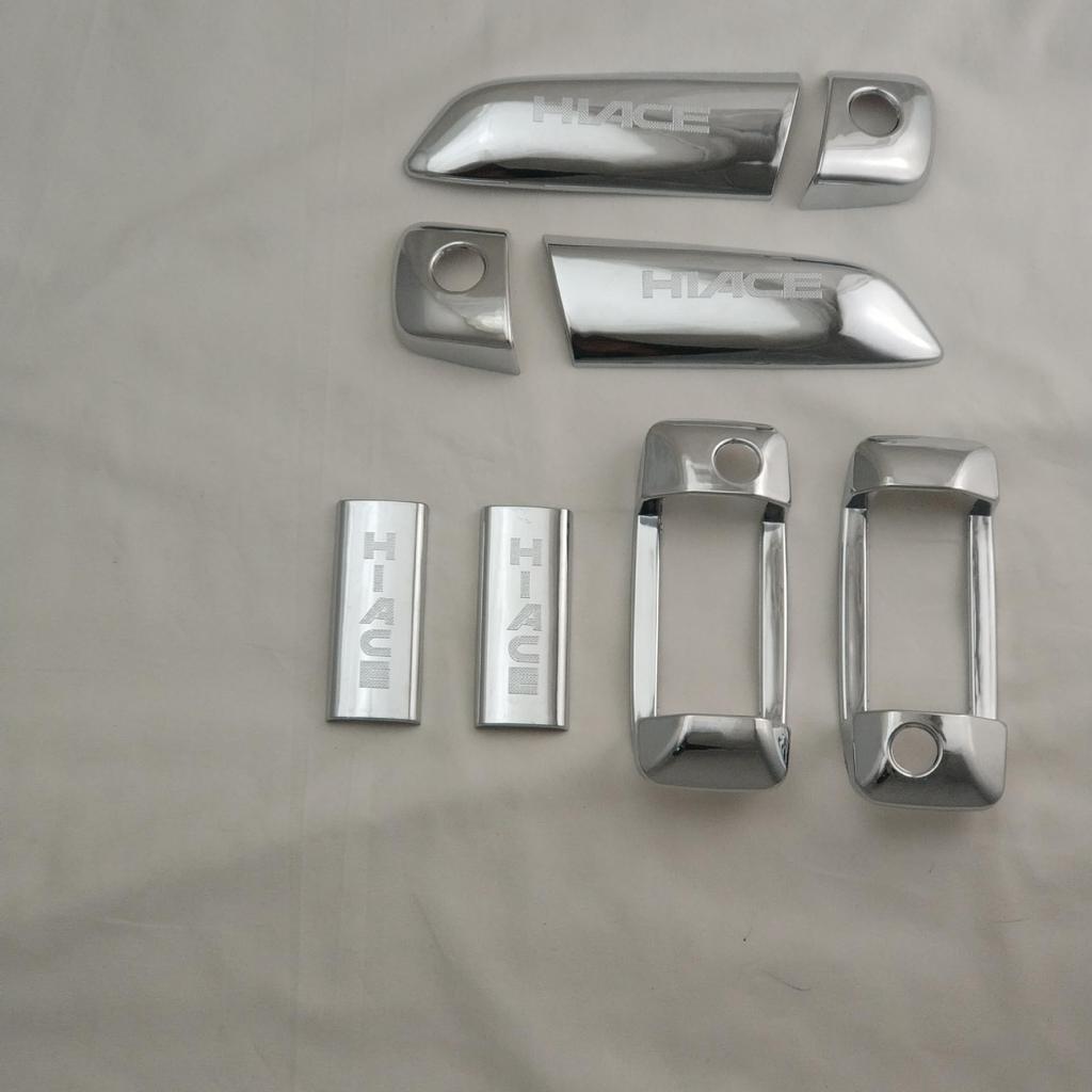 MUMAREN Door Handle Cover Toyota Hiace 200 Series HIACE2006-2019 Plated Door Handle Car Door Knob Cover Handle Door Cover ABS Custom Parts Hiace